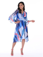 246102 Dress - Blue/Multi (Frank Lyman) 